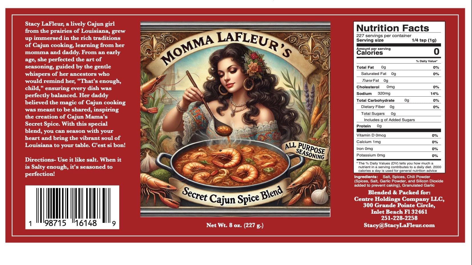 Momma LaFleur's Secret Cajun Spice Blend