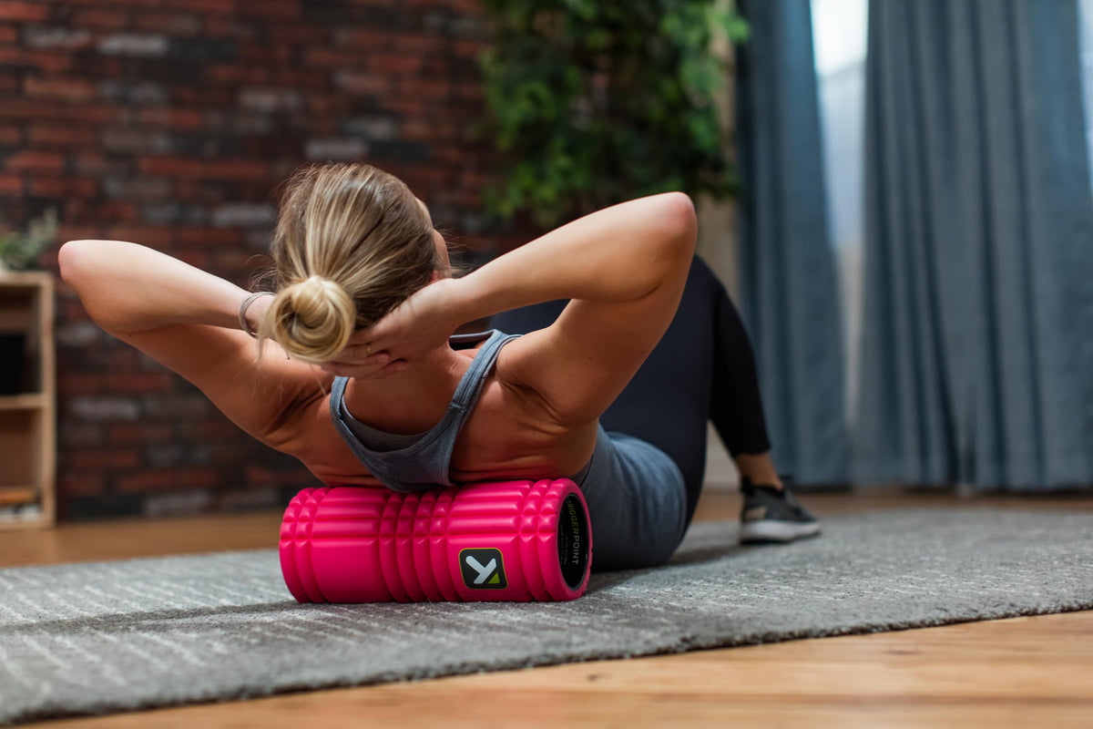 TriggerPoint Grid 1.0 Foam Roller - 13" Multi-Density Massage Roller for Deep Tissue & Muscle Recovery - Relieves Tight, Sore Muscles & Kinks, Improves Mobility & Circulation - Targets Key Body Parts