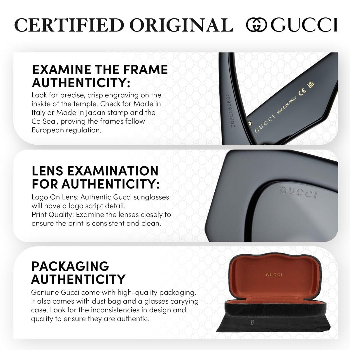 Gucci GG0038ON Square Shape Eyeglasses + Bundle with eSHADES Luxury Eyewear Kit