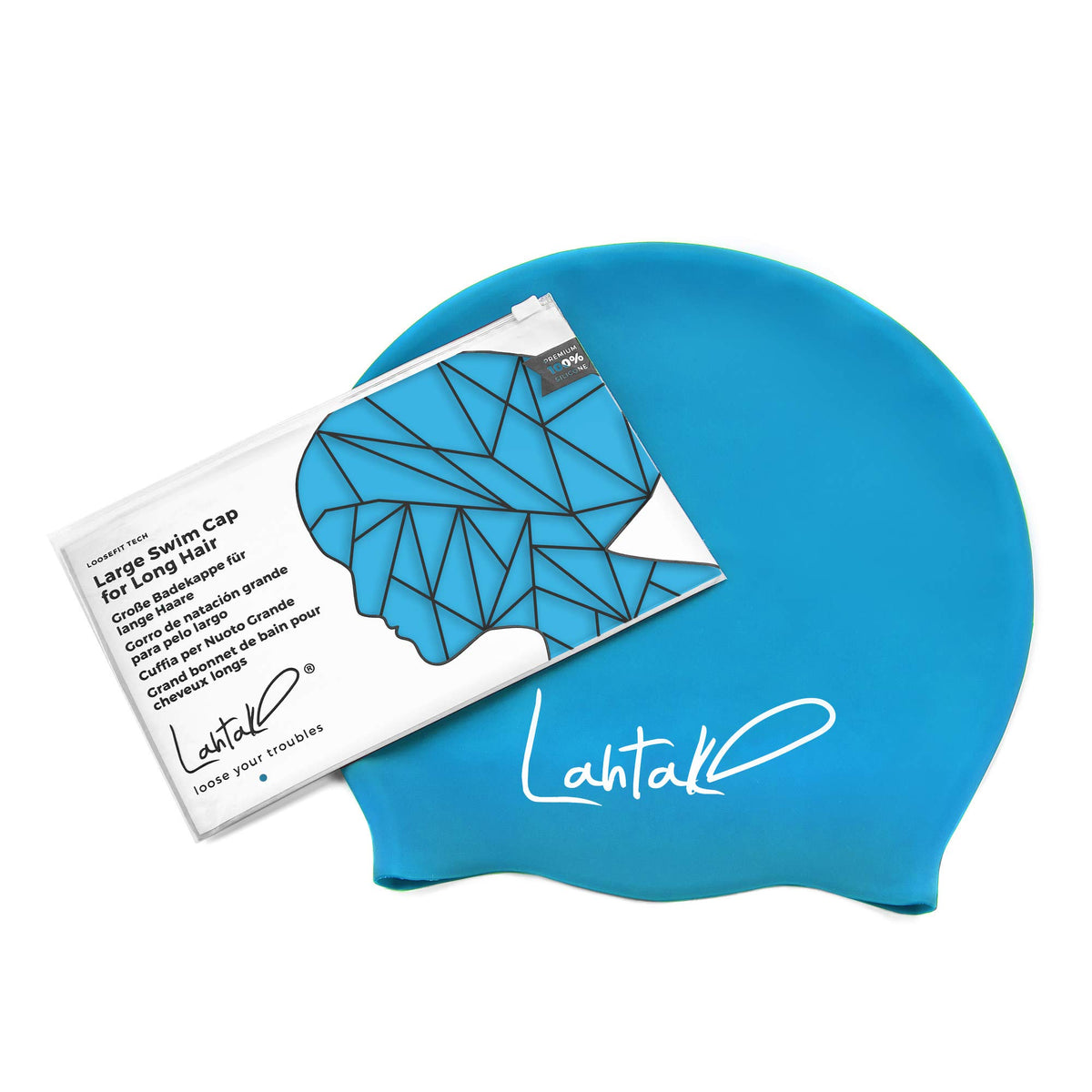 Large Swim Cap for Long Hair - Waterproof Durable Silicone Swimming Cap for Braids, Dreadlocks, Weaves, Afros, Curls – Swim Caps for Women & Men – Anti-Leak Seal for Pool, Beach, Laps & Water Workouts