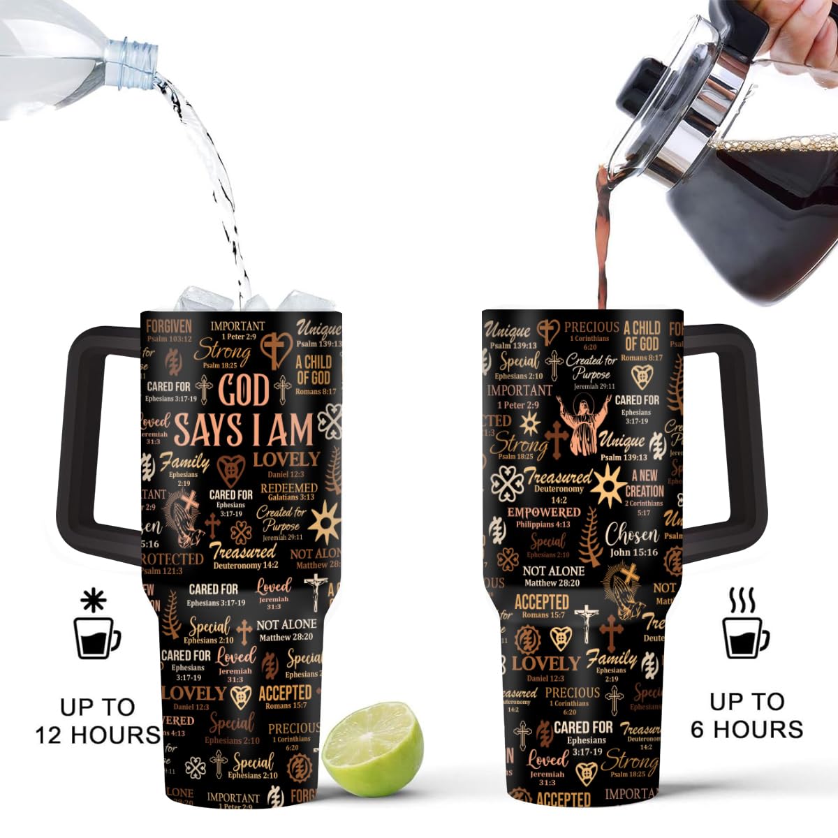 Sistabag - Coffee Tumbler For Black Women - Birthday, Mother's Day, Christmas Gifts For Women, Pride Tumbler For Woman (She Who Kneels Before God, 20 Oz)