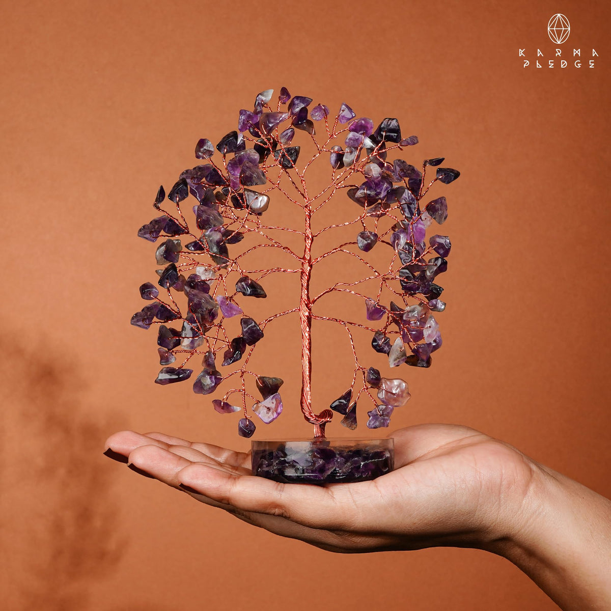 Rose Quartz Crystal Trees for Home Decor, Office Desk Decoration, Chakra Healing Crystals and Stone for Positive Energy, Money, Good Luck, Tree of Life Spiritual Birthday Gifts for Women and Mom