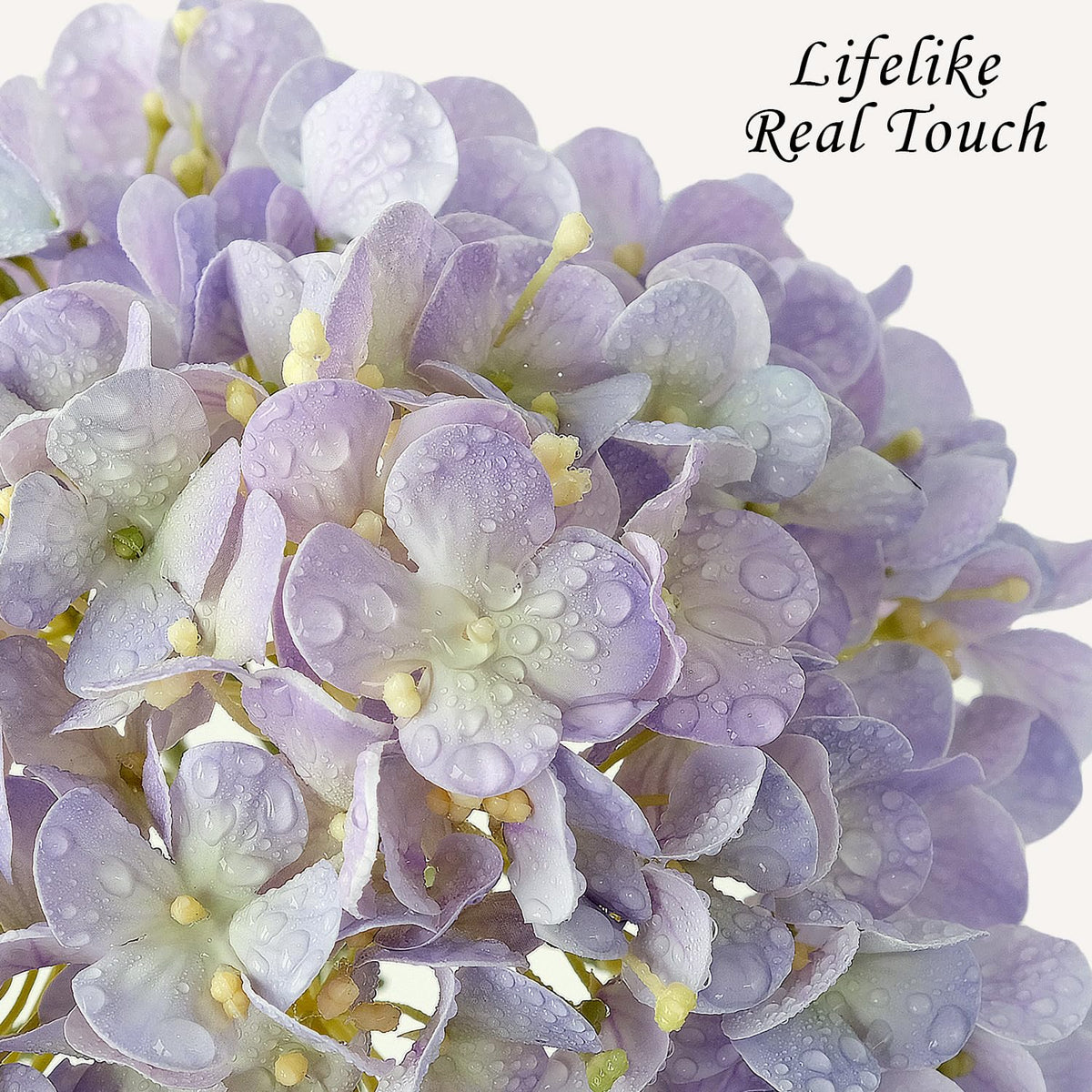 Light Blue Hydrangea Artificial Flowers,4Pcs 20" Real Touch Lifelike Silk Artificial Hydrangeas, Full Fake Flowers for Bouquet Table Centerpieces Spring Wedding Indoor Home