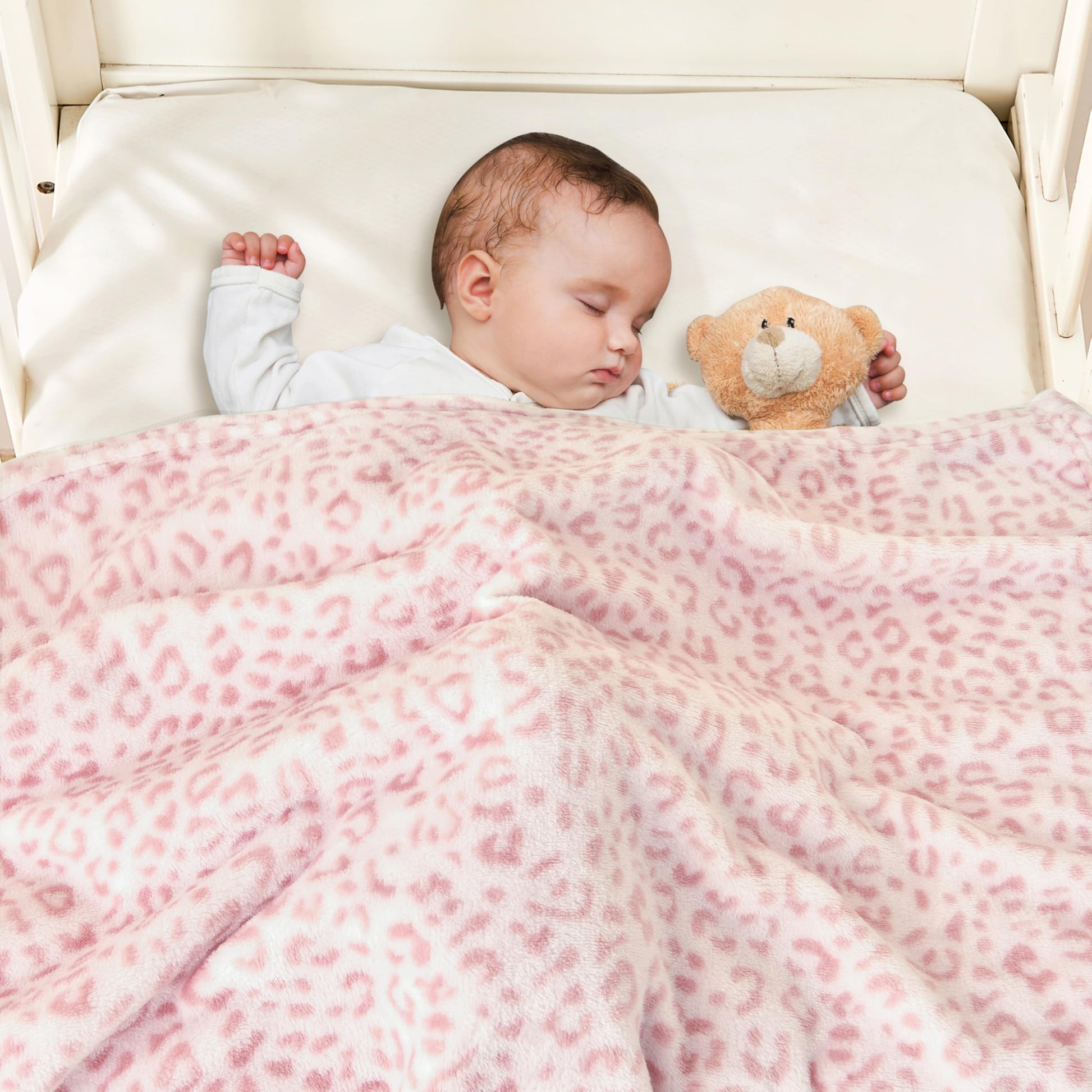 Yurhap Checkered Baby Blanket Fleece Baby Blankets Neutral for Boys Girls, Super Soft Warm Lightweight Infant Toddler Newborn Receiving Blankets for Crib Stroller, 30''x40'', Khaki