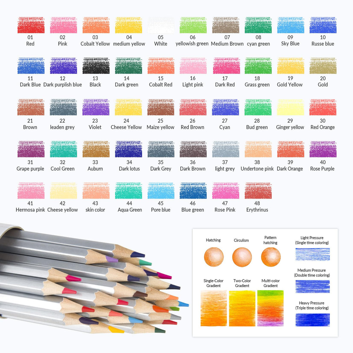 24 Colored Pencils for Adult Coloring Books,Soft Core Coloring Pencil Set,Drawing Pencils for sketching & Painting,Art Pencil & Art Supplies for Adults and Teens,Oil-Based with Sharpener