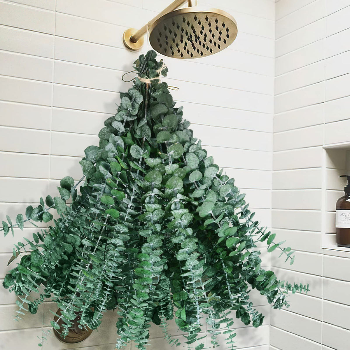 42 PCS Dried Eucalyptus Bundle - 17" Large Preserved Eucalyptus Stems, Real Leaves for Shower Hanging, Artificial Flowers Arrangement, Home Bathroom Decor