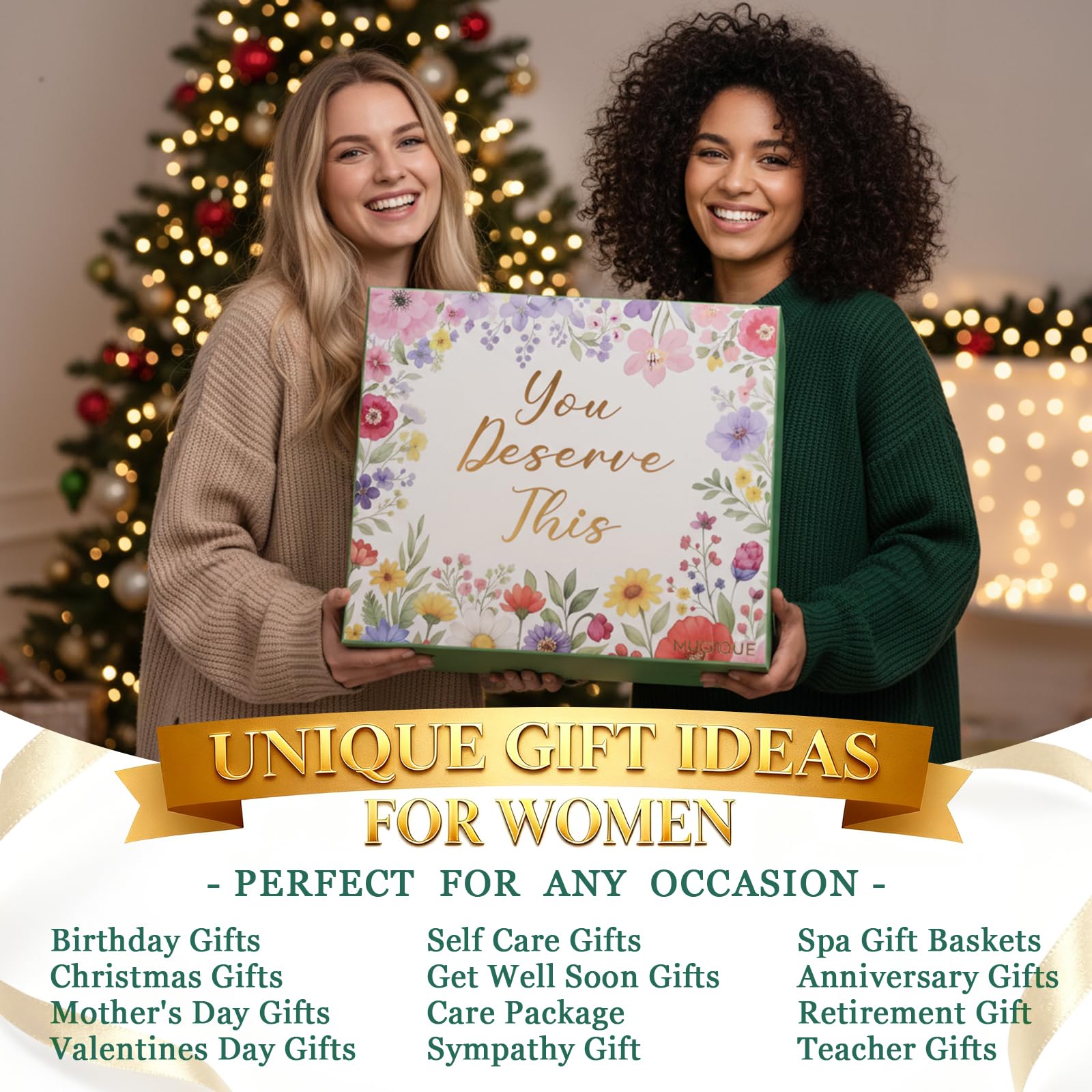 Self Care Gifts for Women Get Well Soon Gift Baskets,Christmas Birthday Gifts for Women Spa Care Package,Thank You Thinking of You Sympathy Gift Box for Mom, Her, Friend, Sister, Wife