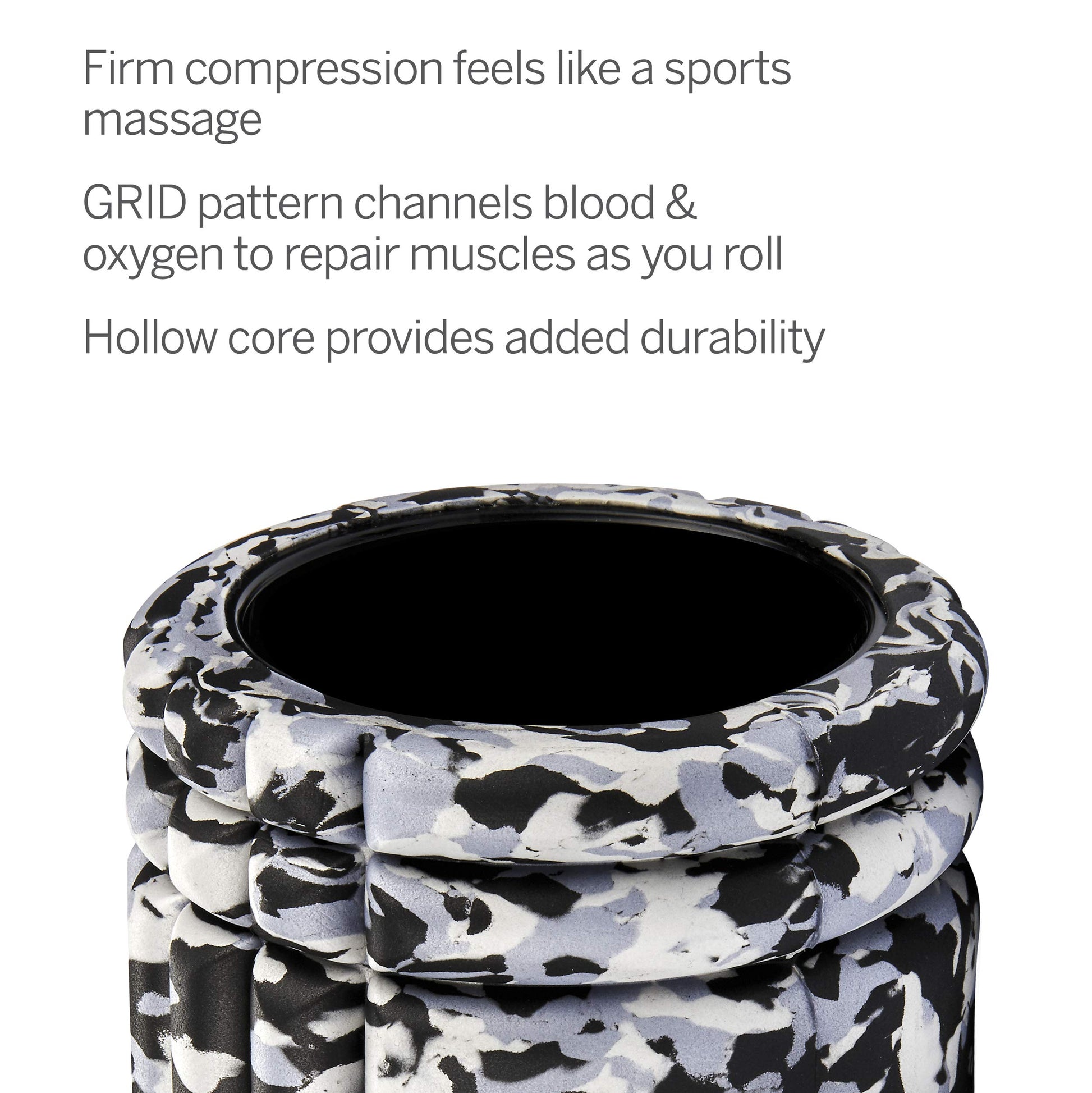 TriggerPoint Grid 1.0 Foam Roller - 13" Multi-Density Massage Roller for Deep Tissue & Muscle Recovery - Relieves Tight, Sore Muscles & Kinks, Improves Mobility & Circulation - Targets Key Body Parts