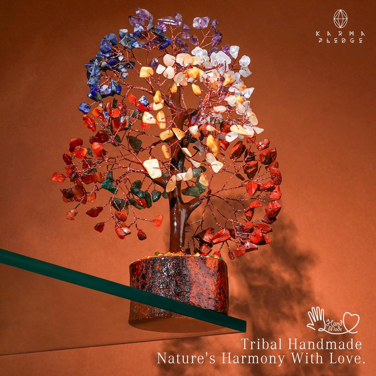 Rose Quartz Crystal Trees for Home Decor, Office Desk Decoration, Chakra Healing Crystals and Stone for Positive Energy, Money, Good Luck, Tree of Life Spiritual Birthday Gifts for Women and Mom