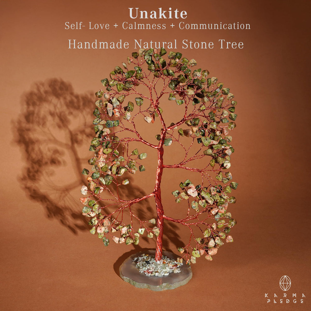 Crystal Tree of Life 7 Chakra Healing Crystals Trees for Home Decor, Office Desk Decor, Boho Decor, Handmade Bonsai Trees for Positive Energy, Money, Good Luck Birthday Gifts for Women, Mom