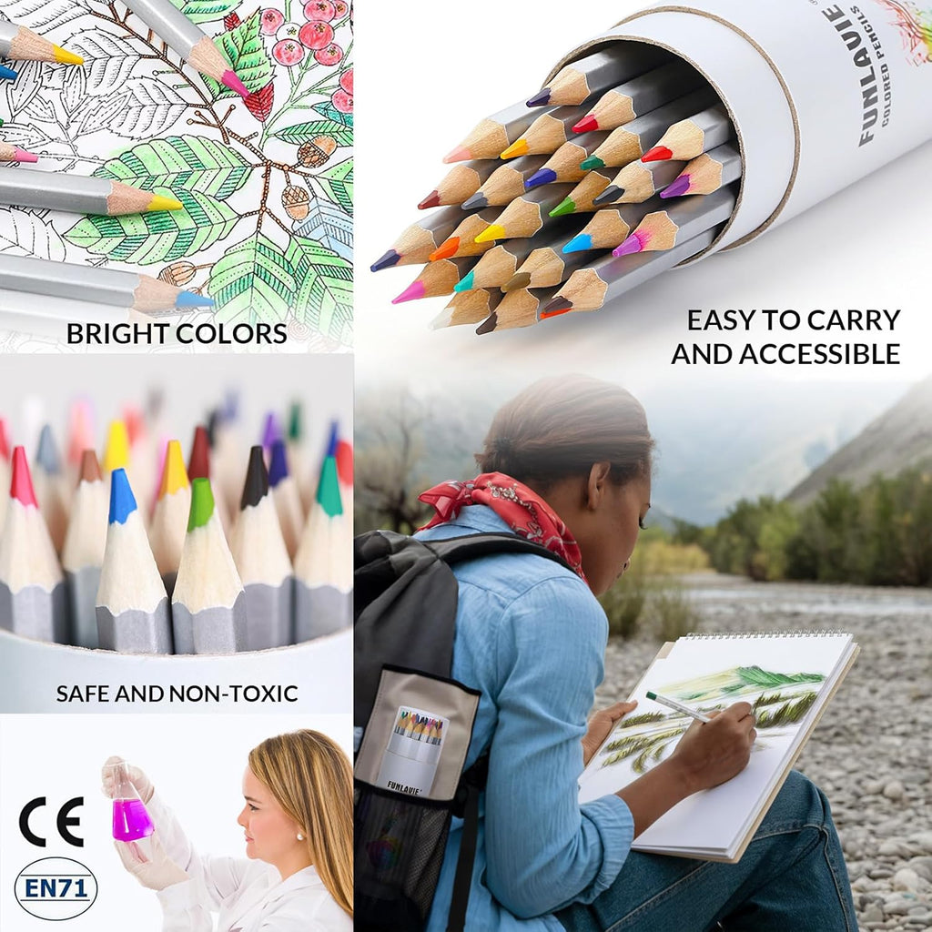 Funlavie Color Pencil set with sharpener