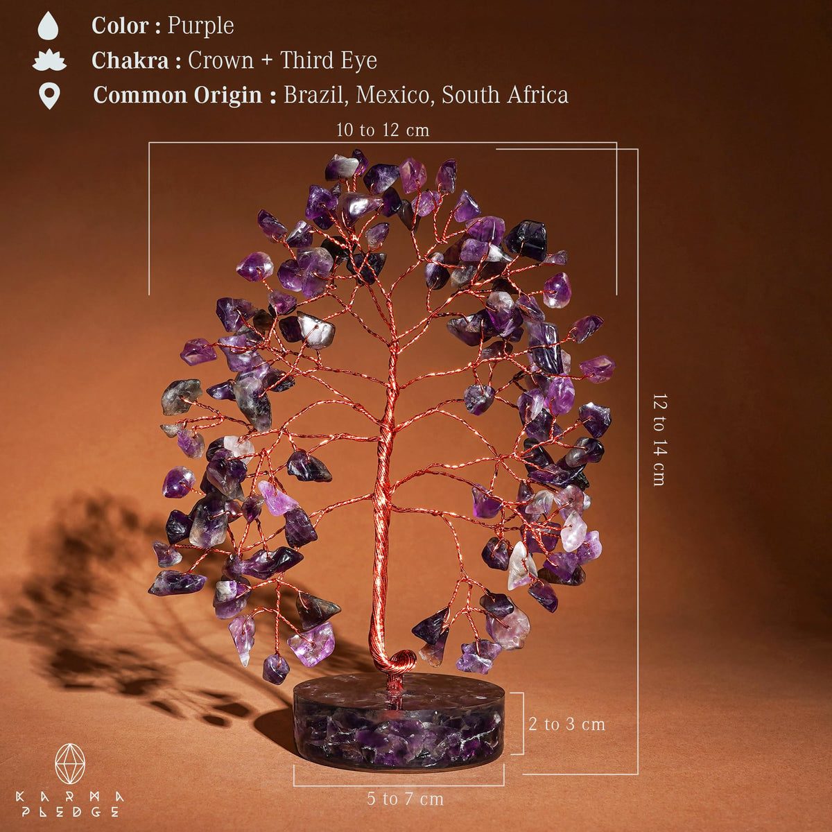 Rose Quartz Crystal Trees for Home Decor, Office Desk Decoration, Chakra Healing Crystals and Stone for Positive Energy, Money, Good Luck, Tree of Life Spiritual Birthday Gifts for Women and Mom