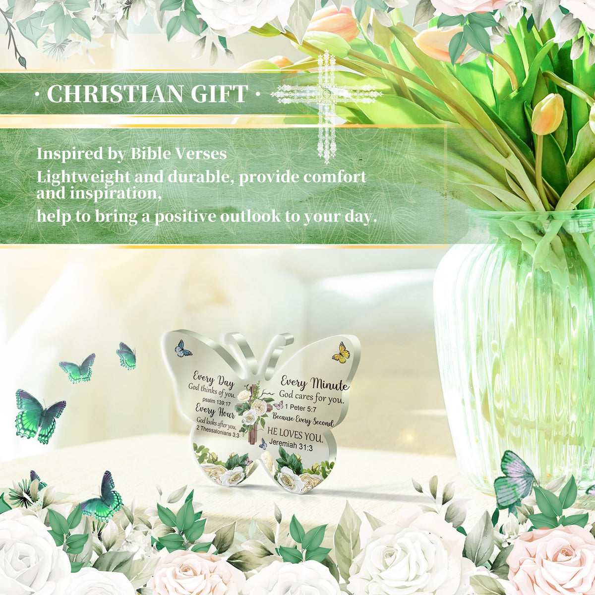 14PCS Christian Gifts for Women Faith, Inspirational Gifts for Women,Spiritual Religious Catholic Baptism Gifts,Get Well Soon Gifts w/ Blanket Mothers Day Gifts for Mom Wife, Girlfriend,Sister