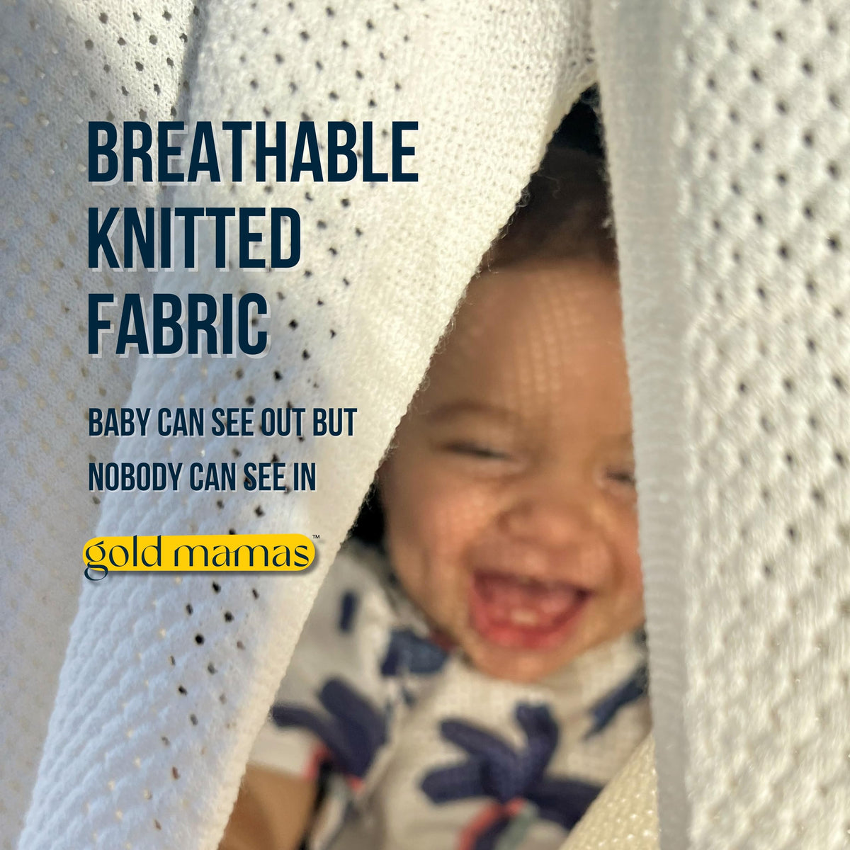 Breathable Nursing Cover Up for Breastfeeding - Privacy Nursing Covers - Newborn Essentials Must Haves - Improved Ponchy by Gold Mamas - Sand