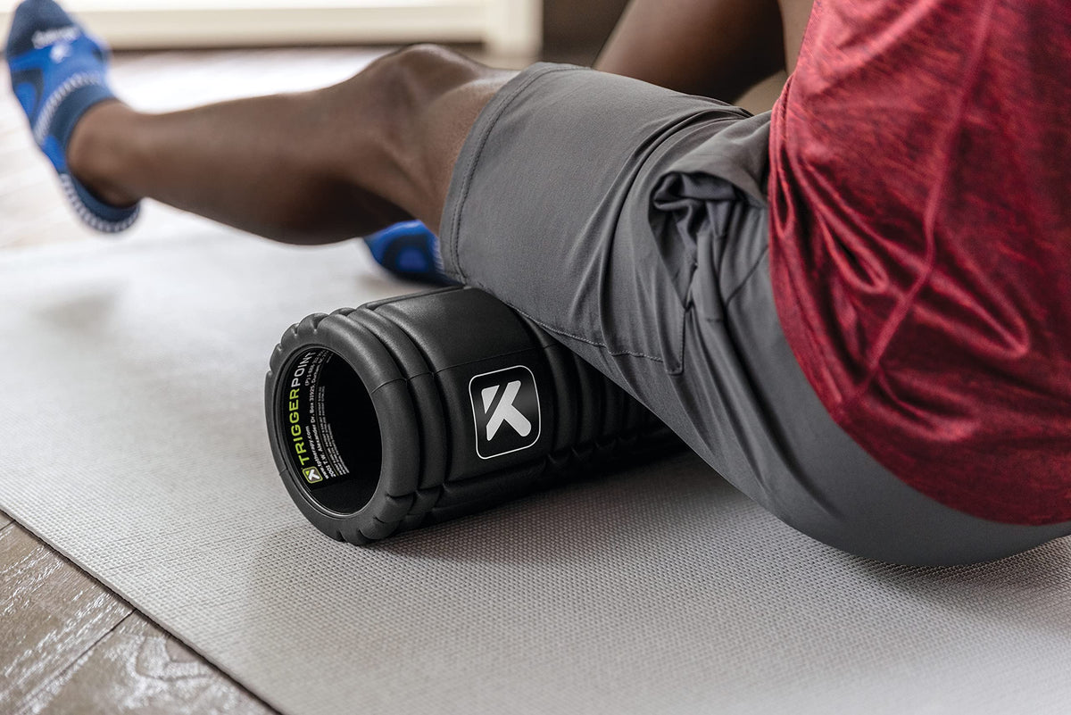 TriggerPoint Grid 1.0 Foam Roller - 13" Multi-Density Massage Roller for Deep Tissue & Muscle Recovery - Relieves Tight, Sore Muscles & Kinks, Improves Mobility & Circulation - Targets Key Body Parts