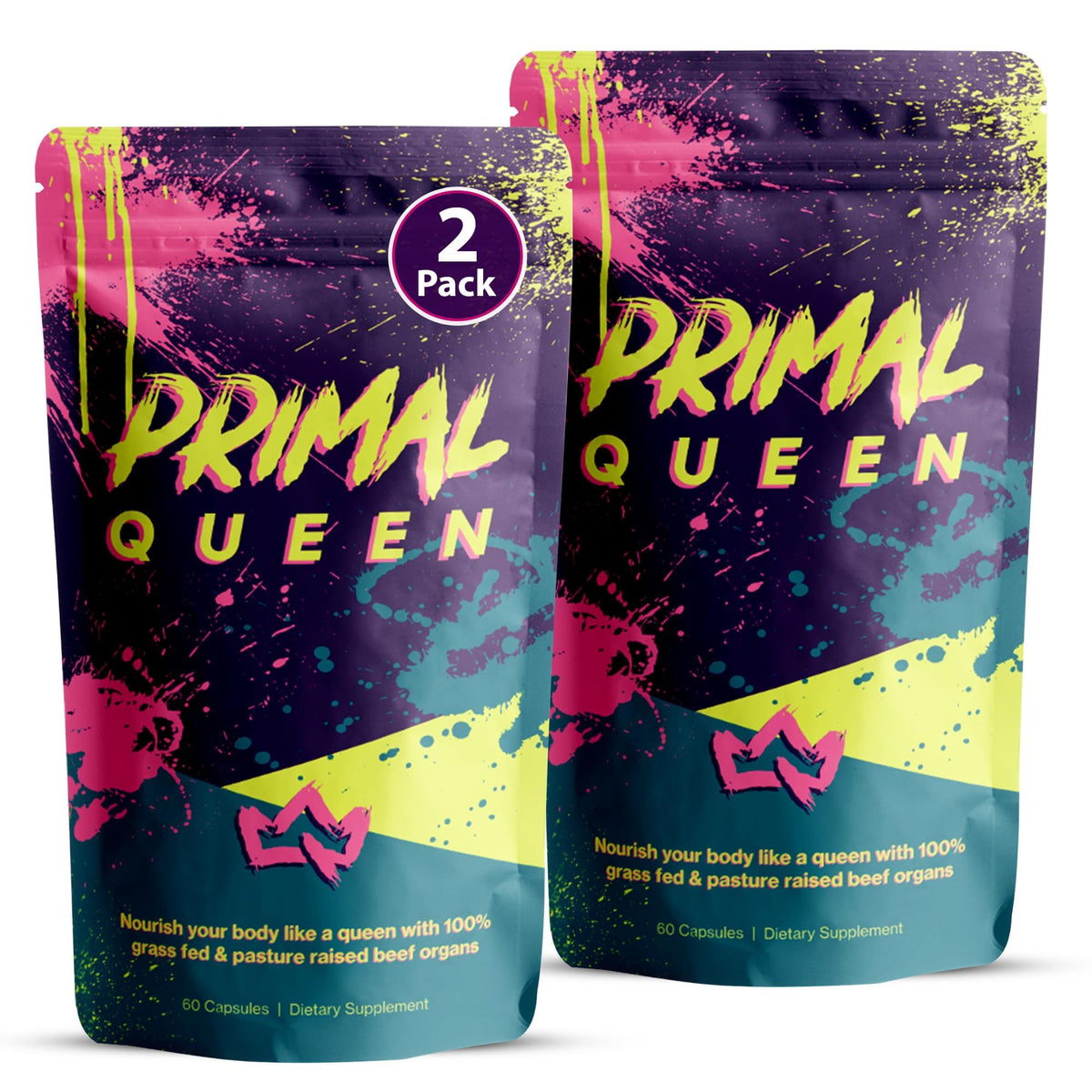 Female-Optimized Beef Organ Superfood Supplement (Beef Liver, Kidney, Heart, & 3 More) - 100% Grass Fed, Pasture Raised Cattle - Balance Hormones, Energy, & More for Women