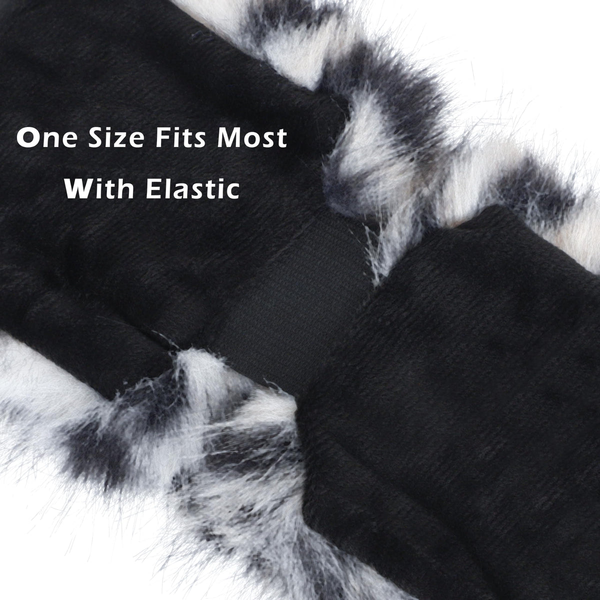 LA CARRIE Faux Fur Headband with Stretch Women's Winter Earwarmer Earmuff