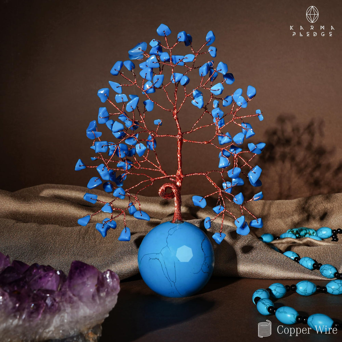 Rose Quartz Crystal Trees for Home Decor, Office Desk Decoration, Chakra Healing Crystals and Stone for Positive Energy, Money, Good Luck, Tree of Life Spiritual Birthday Gifts for Women and Mom