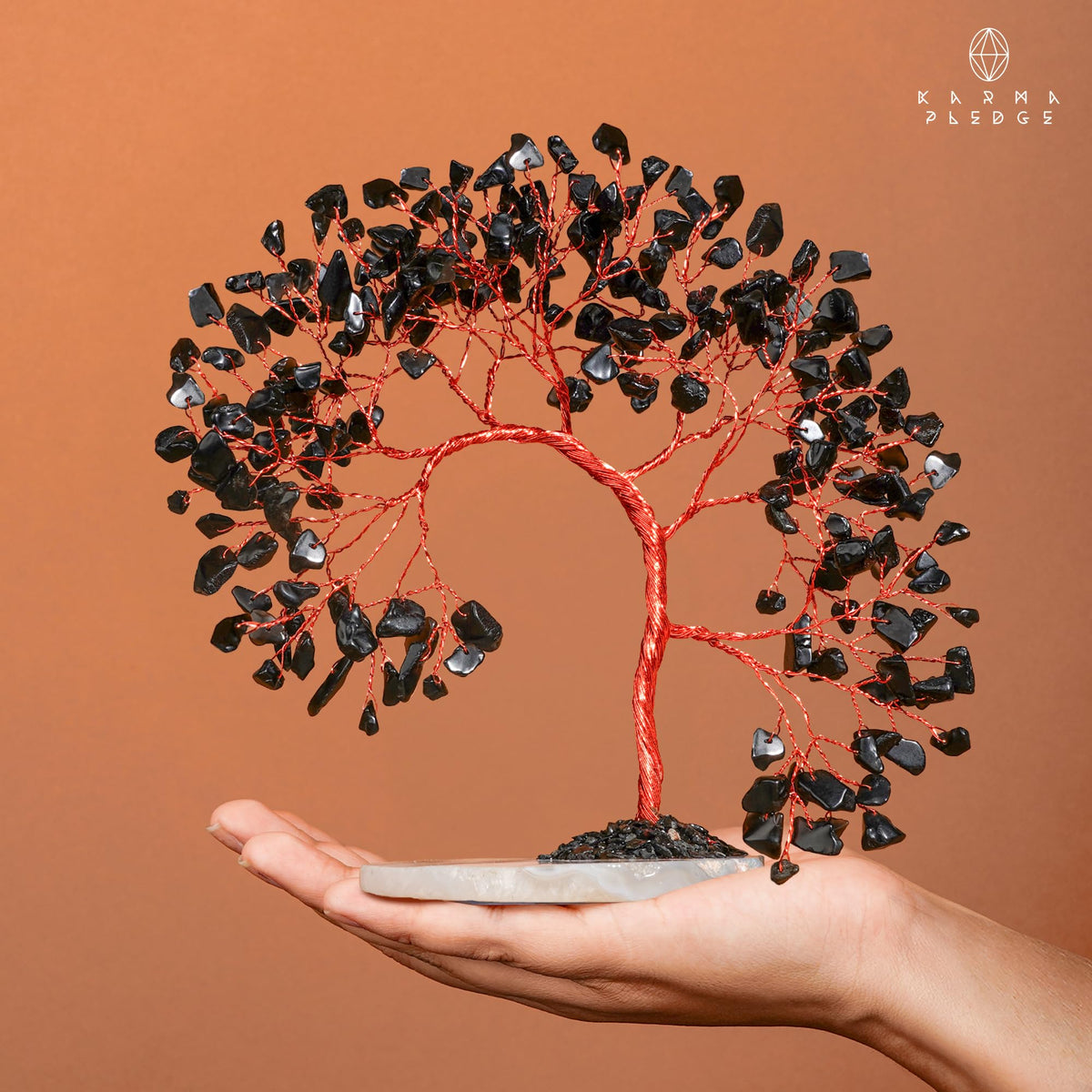 Crystal Tree of Life 7 Chakra Healing Crystals Trees for Home Decor, Office Desk Decor, Boho Decor, Handmade Bonsai Trees for Positive Energy, Money, Good Luck Birthday Gifts for Women, Mom