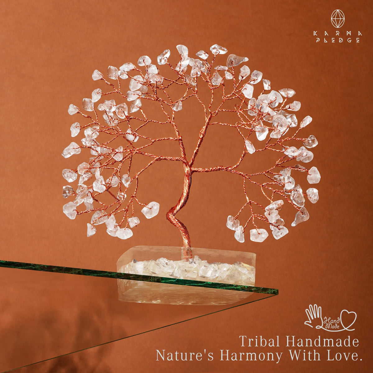 Rose Quartz Crystal Trees for Home Decor, Office Desk Decoration, Chakra Healing Crystals and Stone for Positive Energy, Money, Good Luck, Tree of Life Spiritual Birthday Gifts for Women and Mom