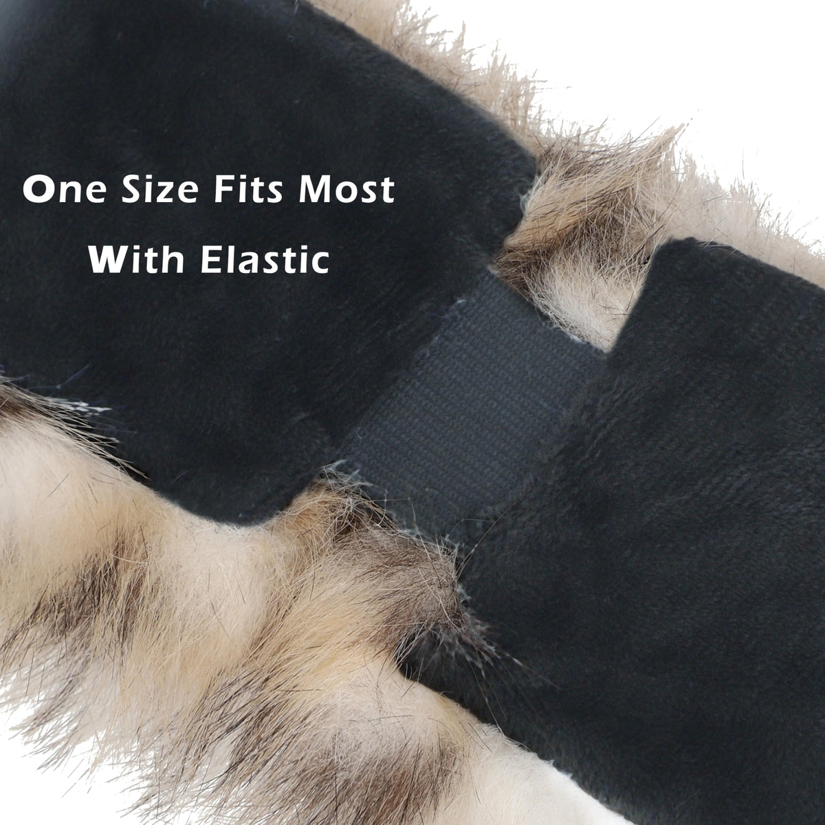LA CARRIE Faux Fur Headband with Stretch Women's Winter Earwarmer Earmuff