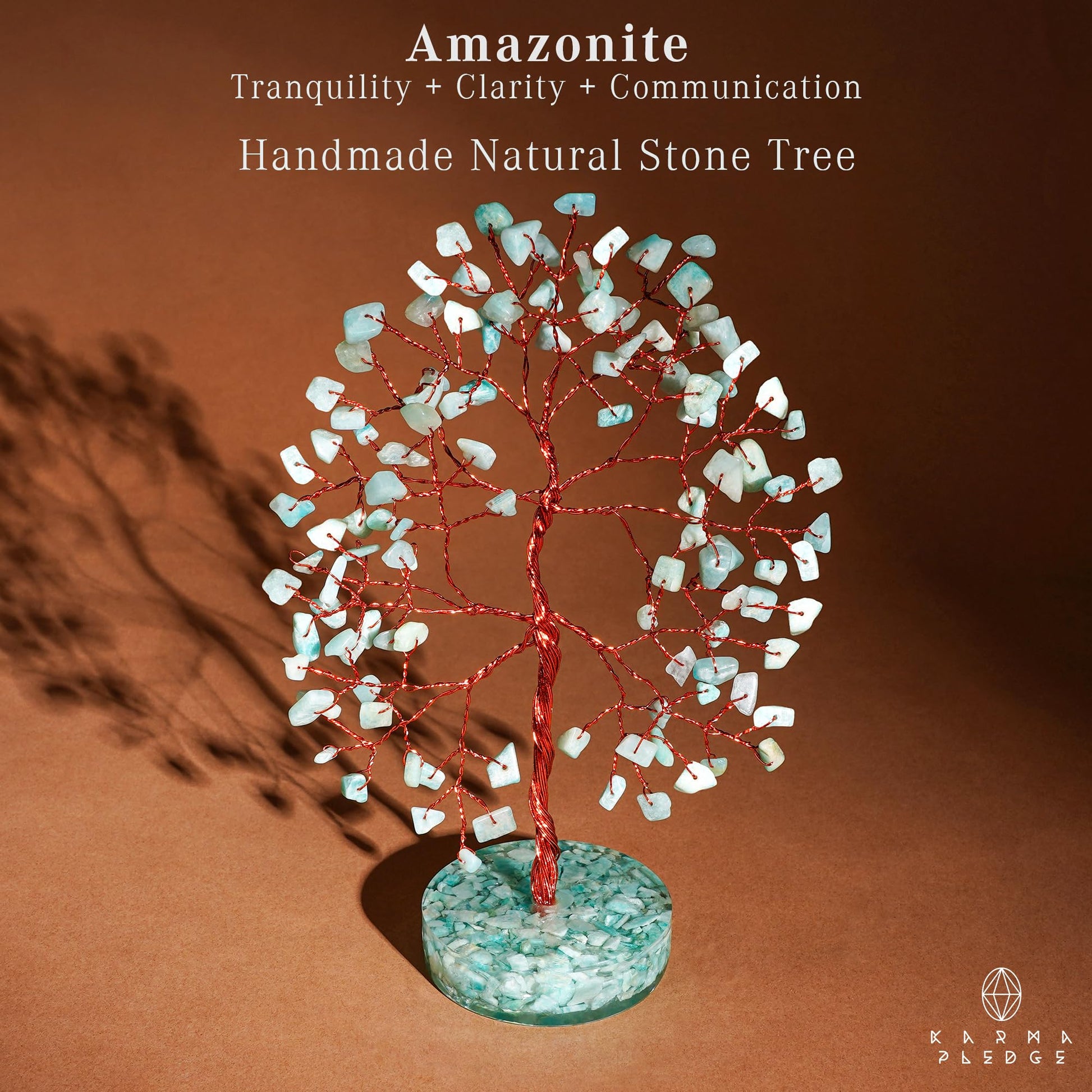 Rose Quartz Crystal Trees for Home Decor, Office Desk Decoration, Chakra Healing Crystals and Stone for Positive Energy, Money, Good Luck, Tree of Life Spiritual Birthday Gifts for Women and Mom