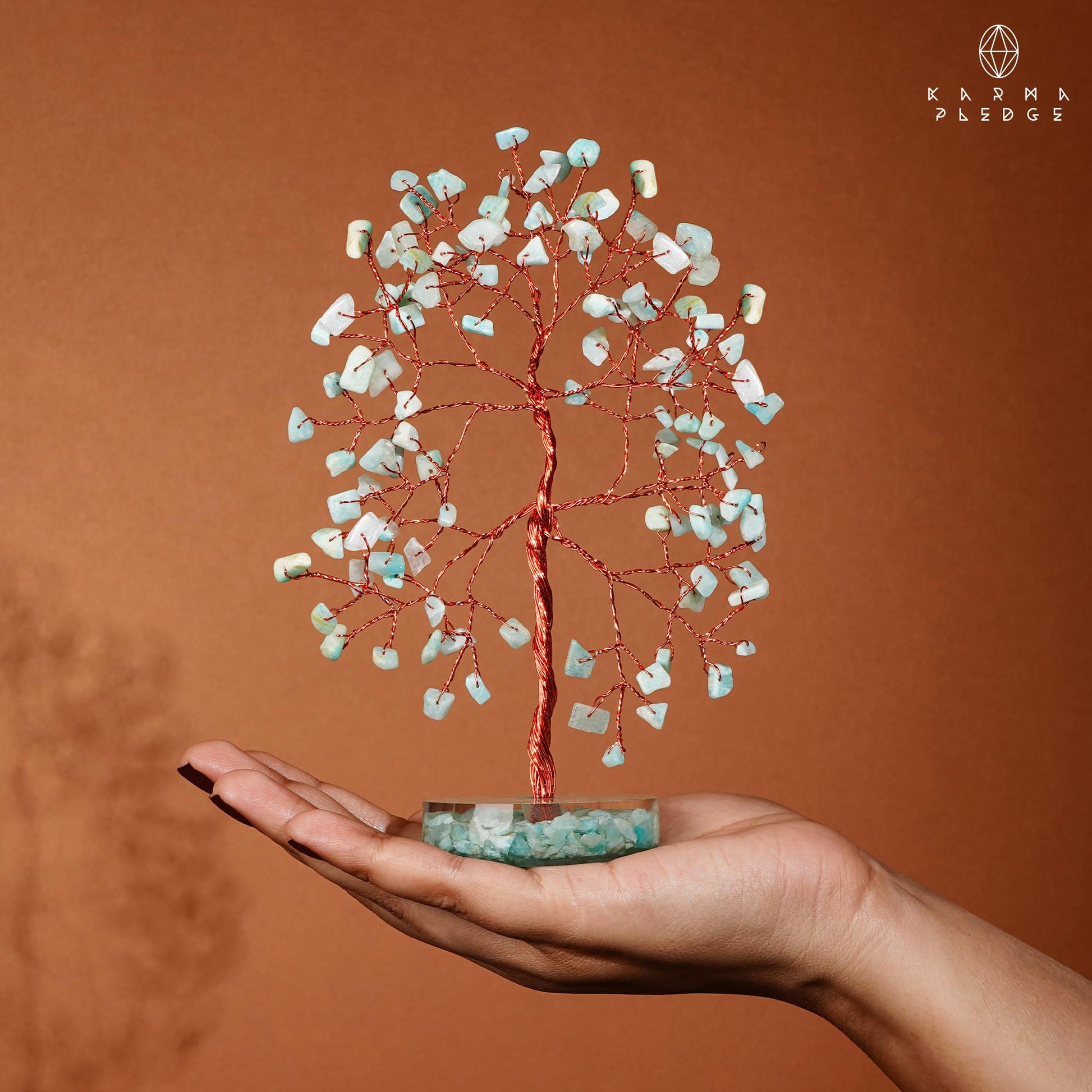 Rose Quartz Crystal Trees for Home Decor, Office Desk Decoration, Chakra Healing Crystals and Stone for Positive Energy, Money, Good Luck, Tree of Life Spiritual Birthday Gifts for Women and Mom