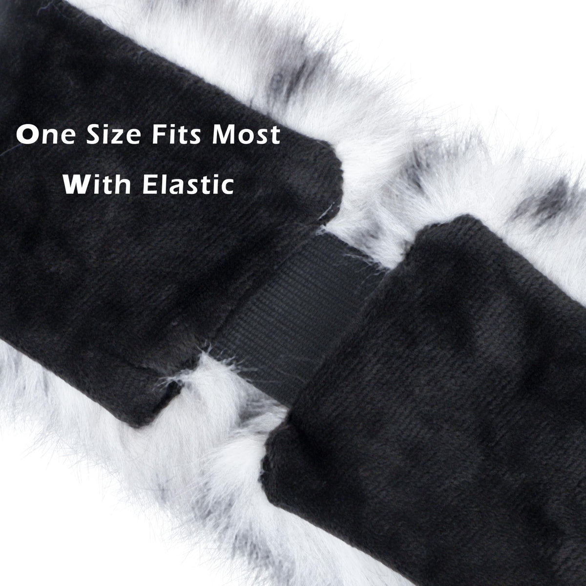 LA CARRIE Faux Fur Headband with Stretch Women's Winter Earwarmer Earmuff