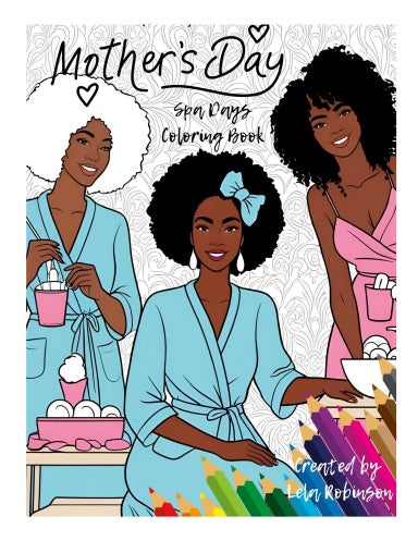 Mother Day spa coloring book