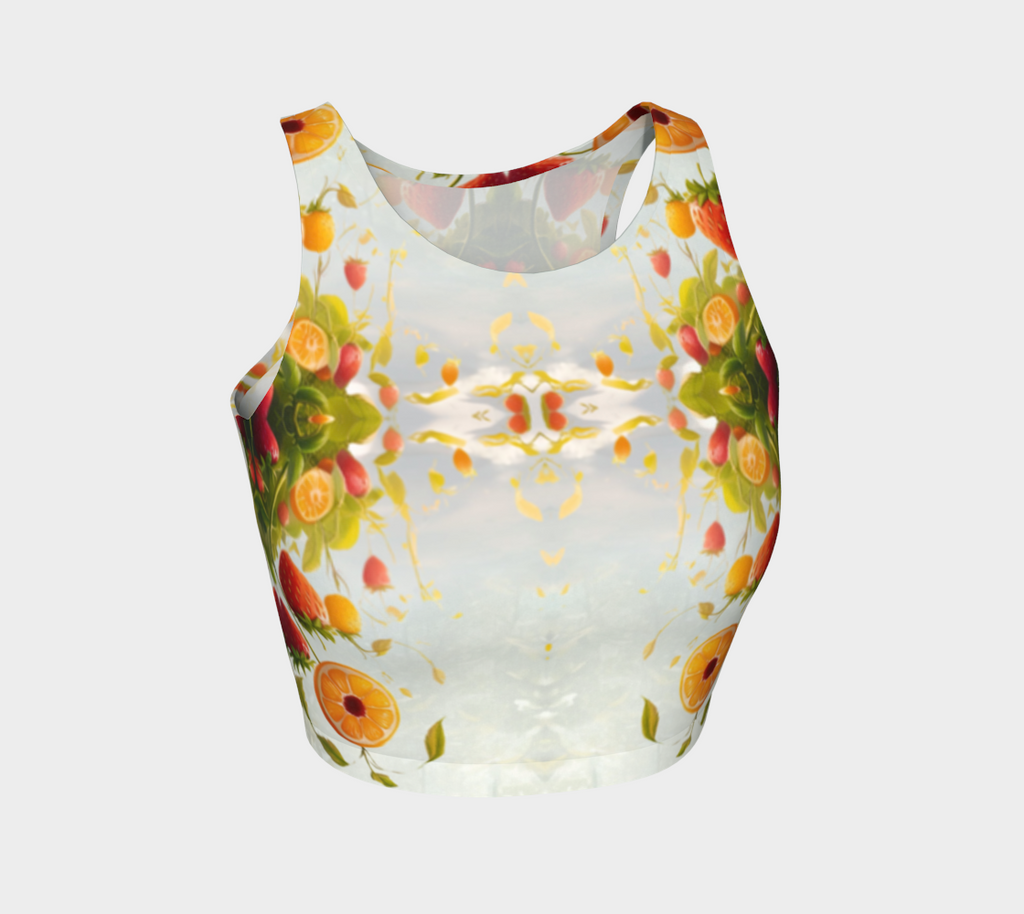 Berry Burst Yoga Workout Crop Top