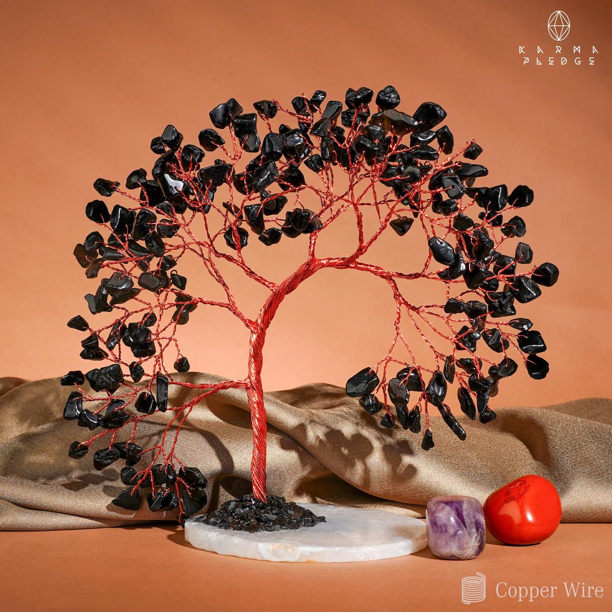Crystal Tree of Life 7 Chakra Healing Crystals Trees for Home Decor, Office Desk Decor, Boho Decor, Handmade Bonsai Trees for Positive Energy, Money, Good Luck Birthday Gifts for Women, Mom