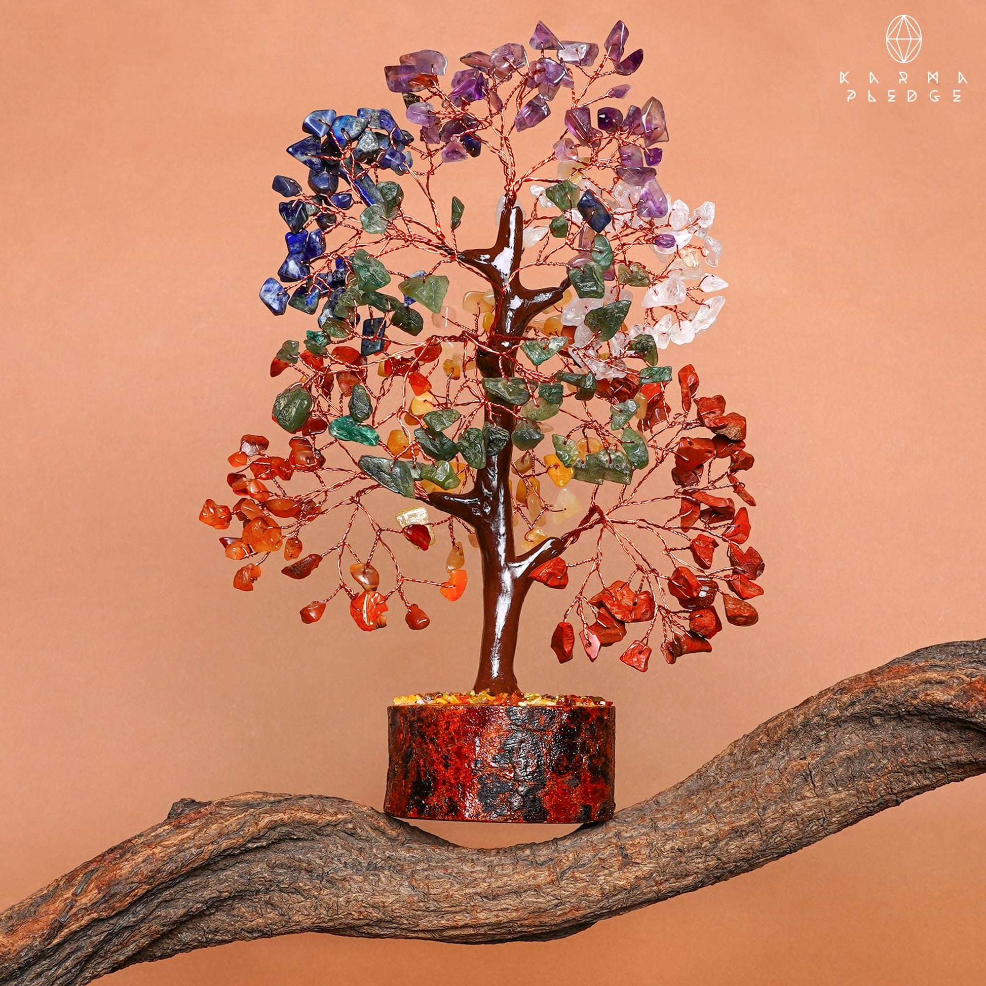 Rose Quartz Crystal Trees for Home Decor, Office Desk Decoration, Chakra Healing Crystals and Stone for Positive Energy, Money, Good Luck, Tree of Life Spiritual Birthday Gifts for Women and Mom
