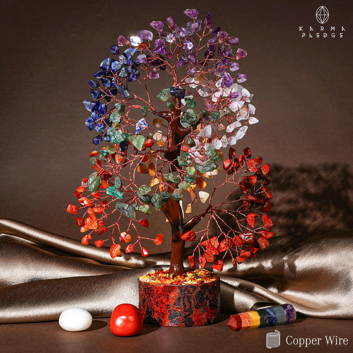 Rose Quartz Crystal Trees for Home Decor, Office Desk Decoration, Chakra Healing Crystals and Stone for Positive Energy, Money, Good Luck, Tree of Life Spiritual Birthday Gifts for Women and Mom