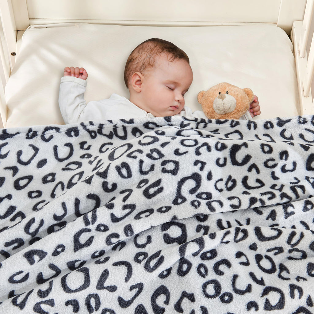 Yurhap Checkered Baby Blanket Fleece Baby Blankets Neutral for Boys Girls, Super Soft Warm Lightweight Infant Toddler Newborn Receiving Blankets for Crib Stroller, 30''x40'', Khaki