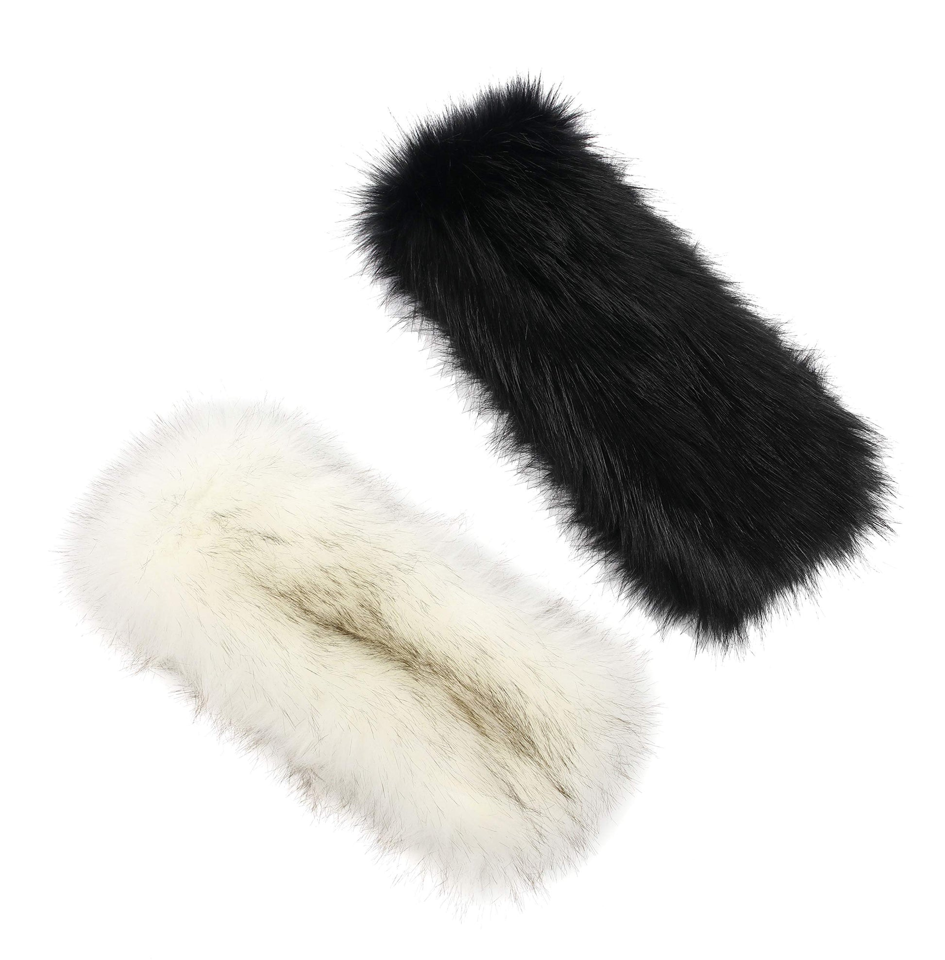 LA CARRIE Faux Fur Headband with Stretch Women's Winter Earwarmer Earmuff