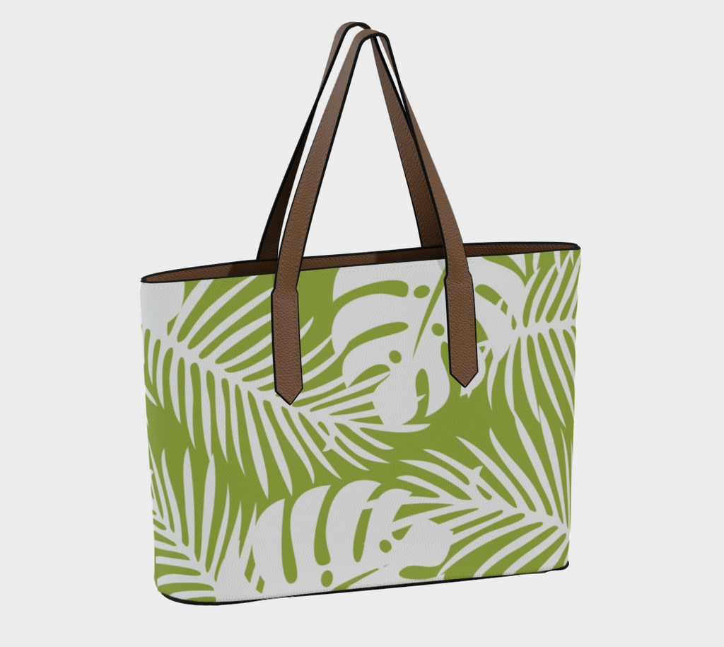 Summer Garden Leather tote
