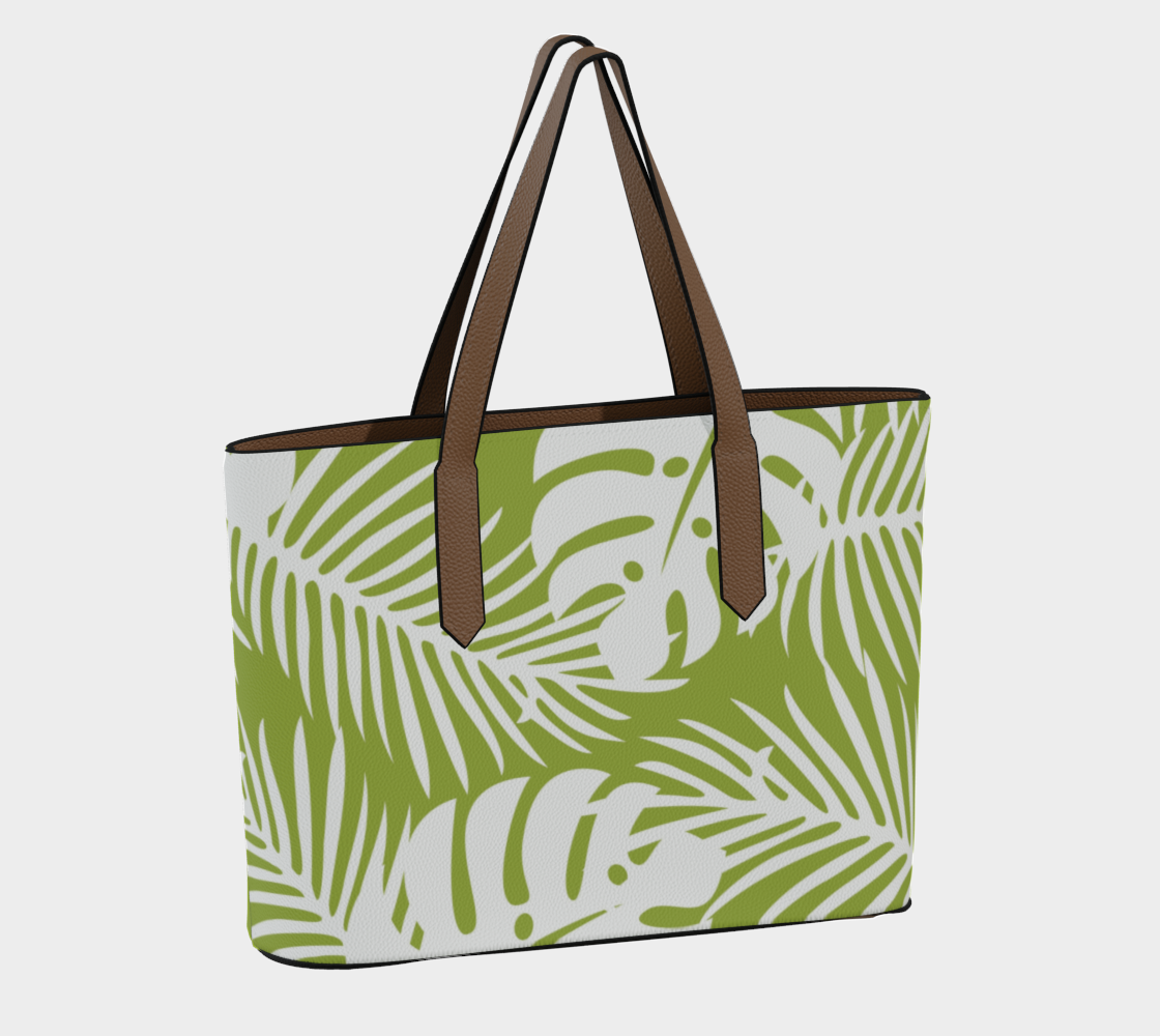 Summer Garden Leather tote
