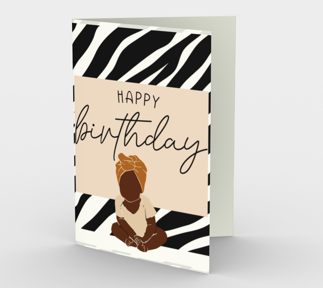 Happy Birthday Baby Greeting Card- Blank Greeting Card