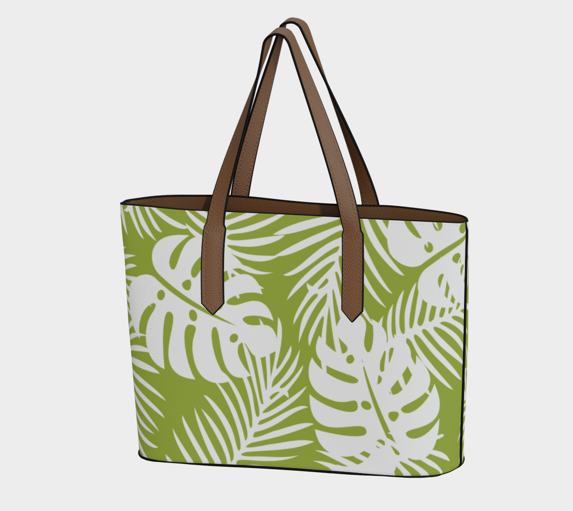 Summer Garden Leather tote