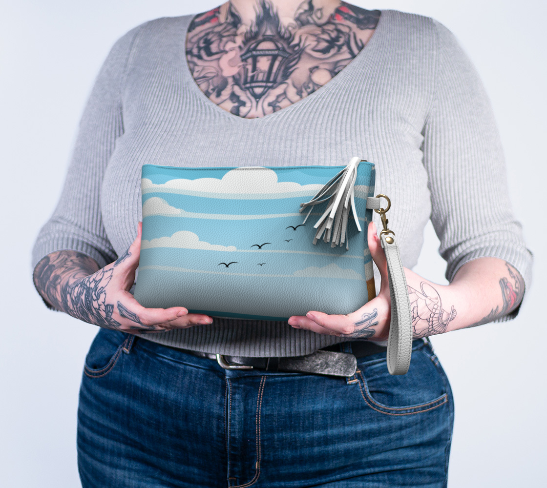 I am that Beach Wristlet hand wallet