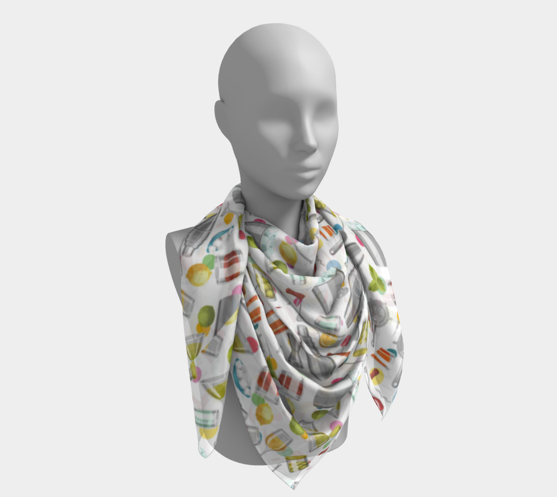 Open Bar Long Scarf Shawl